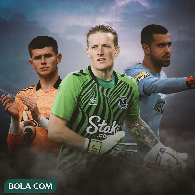 Ilustrasi - Illan Meslier, Jordan Pickford, Diogo Costa