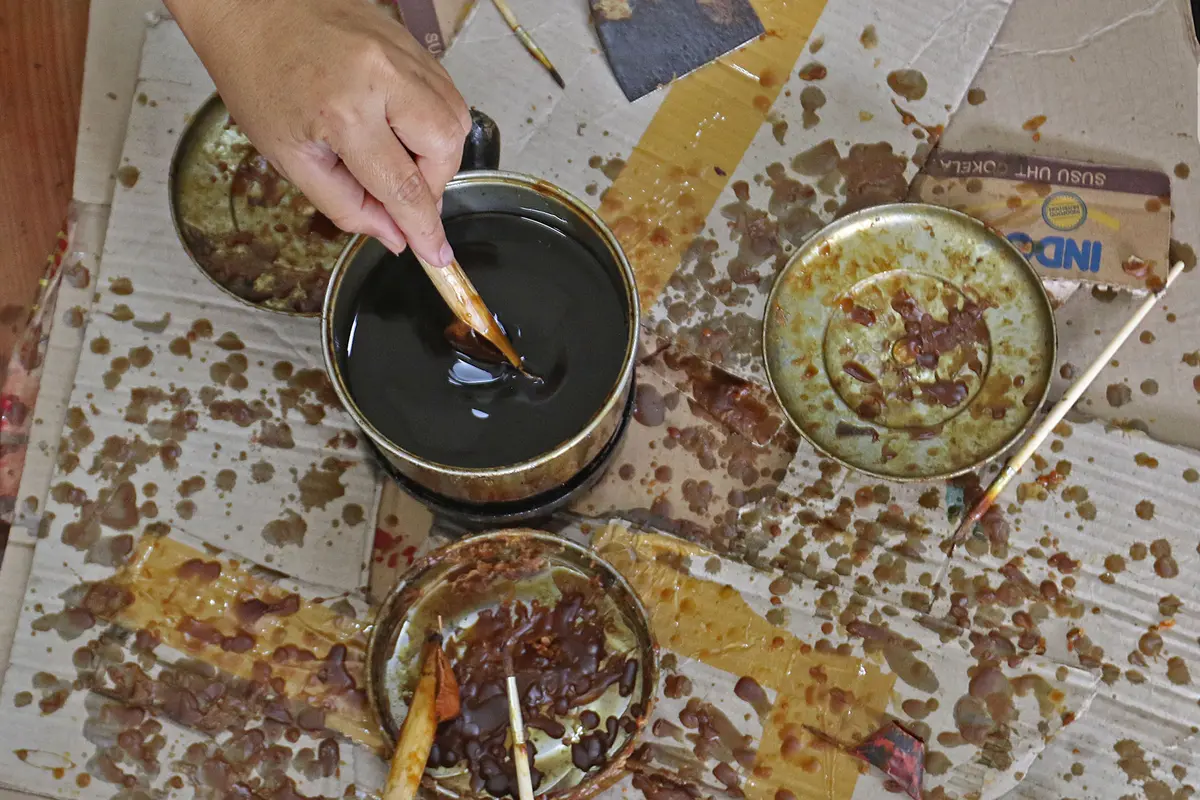 FOTO: Proses Pembuatan Batik Marunda