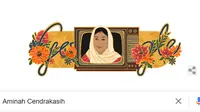 Aminah Cendrakasih Jadi Tokoh Google Doodle, Sempat Alami Glaukoma Sebelum Meninggal Dunia. Foto: Tangkapan layar Google.