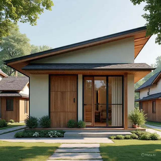 Model Rumah 8x10 di Desa
