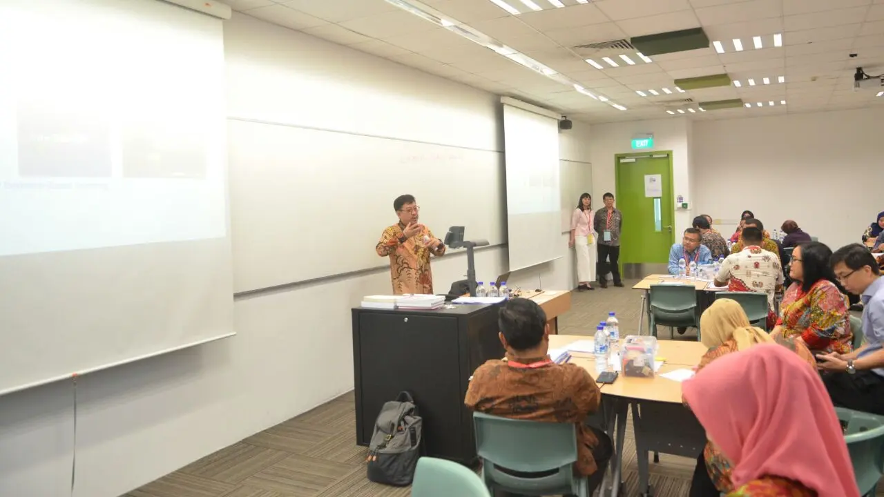 “Workshop on Learner-Centered Experimential Teaching and Learning Approach “ yang diadakan di kampus SPI Singapura, Rabu (4/4/2018).