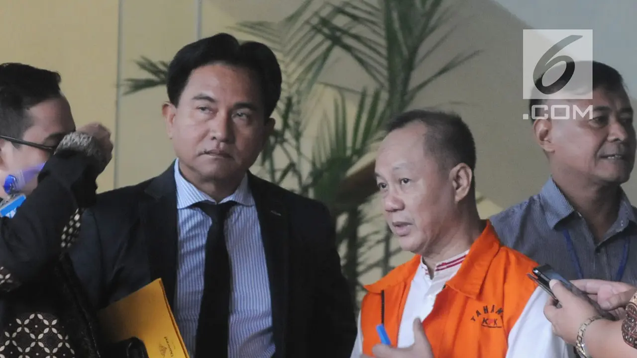Yusril Ihza Mahendra Dampingi Tersangka SKL BLBI