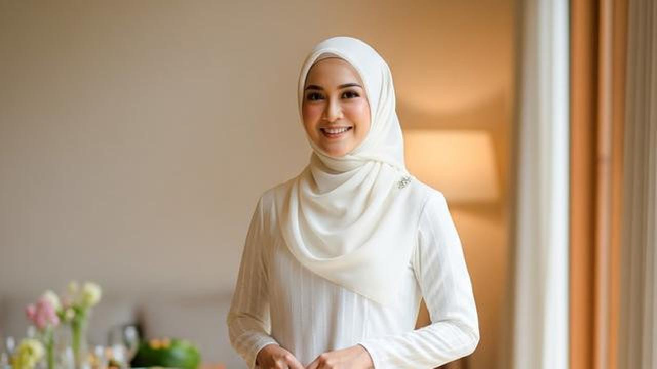 9 Model Gamis Putih Simple dan Elegan untuk Acara Syukuran, Tampil Anggun dan Bersahaja