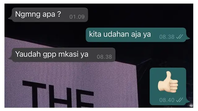 6 Chat Pacar Minta Putus Baik-Baik Ini Singkat Banget, Enggak Pakai Drama