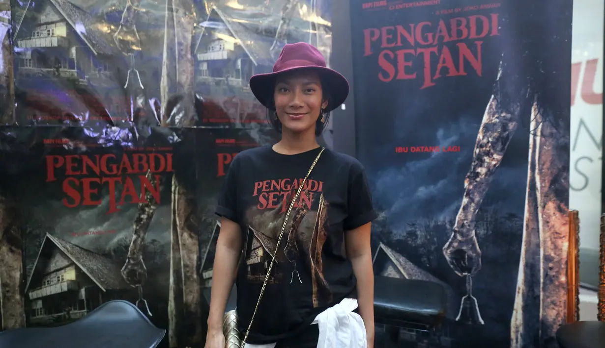 Aktris cantik yang satu ini memang mengakui jika dirinya adalah sosok yang penakut, namun uniknya, ia justru menerima tawaran untuk bermain di film Pengabdi Setan, garapan sutradara Joko Anwar. (Nurwahyunan/Bintang.com)