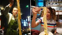 Unik, Restoran Ini Sajikan Mi yang Panjangnya 4 Meter Tanpa Putus
