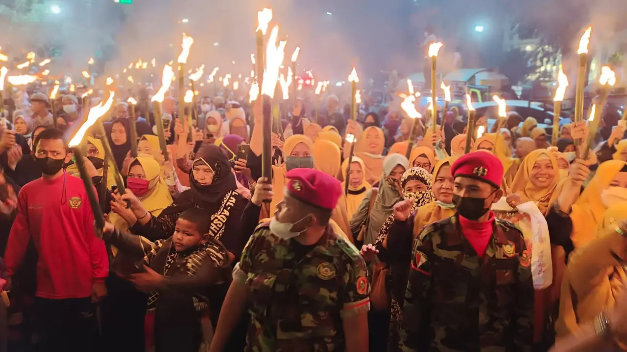 Pawai Obor di Medan