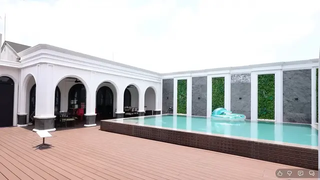 Potret Kolam Renang Rooftop di Rumah Baru Sarwendah