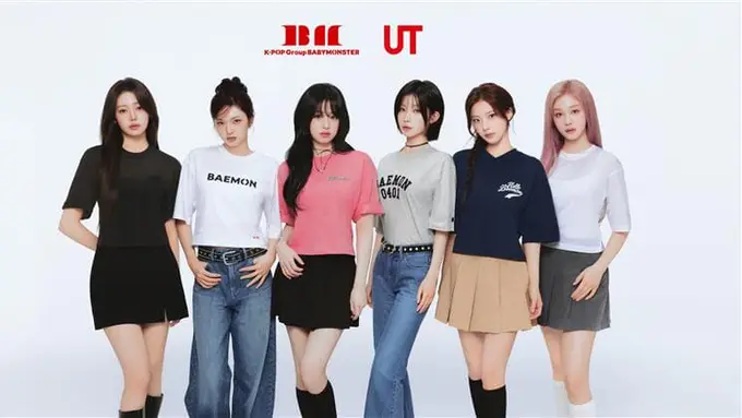 Kolaborasi pertama UNIQLO dan BABYMONSTER menghadirkan fashion street style
