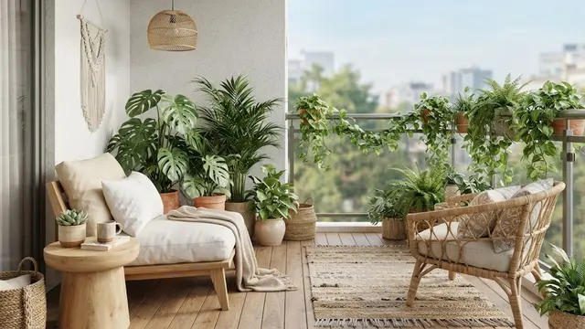Balkon atau Teras Hijau