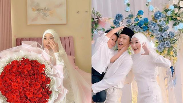 8 Potret Menawan Larissa Chou Resmi Menikah dalam Balutan Baju Kurung Melayu