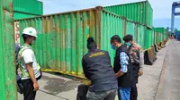 Seorang wanita tanpa identitas ditemukan meninggal di dalam peti kemas di Pelabuhan Tanjung Priok, Jakarta Utara pada Selasa 16 Januari 2024. (Foto: dokumentasi Polres Pelabuhan Tanjung Priok)