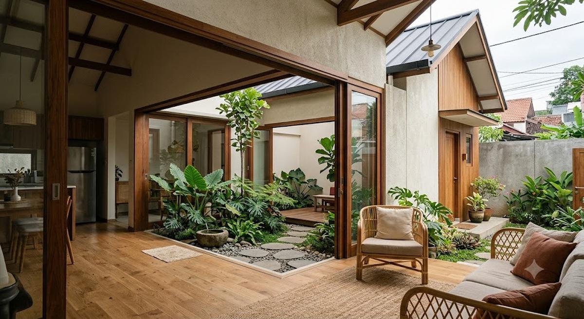 6 Model Rumah Bergaya Tropical Japandi yang Mudah Ditiru, Nyaman dan Estetik