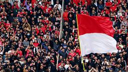 Terakhir kali Indonesia tampil di SUGBK pada 2019 lalu dalam laga Kualifikasi Piala Dunia 2022 zona Asia. Kala itu, SUGBK menjadi saksi bisu kehancuran skuad Garuda yang dilibas Thailand. (Bola.com/M iqbal Ichsan)