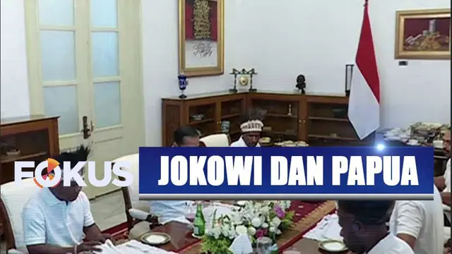 Presiden Jokowi undang warga Papua dari Distrik Yapen dan Nduga untuk makan siang di Istana Merdeka.