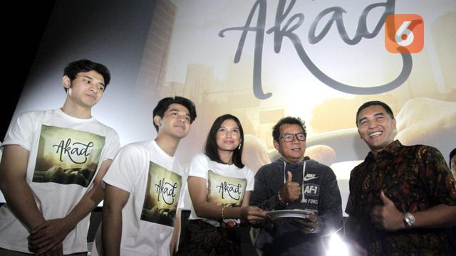 Suasana konferensi pers film Akad di Jakarta, belum lama ini.