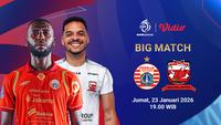 Nonton Live Streaming BRI Super League Pekan Ke-18: Persija Jakarta vs Madura United, Tayang di Vidio