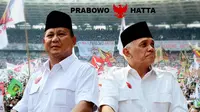 Prabowo Subianto dan Hatta Rajasa (Liputan6.com/Andri Wiranuari)