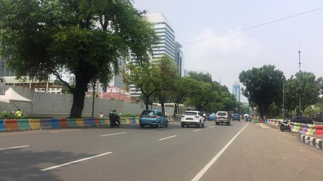 Lalu lintas Jalan Medan Merdeka Selatan lancar usai peserta reuni 212 bubar