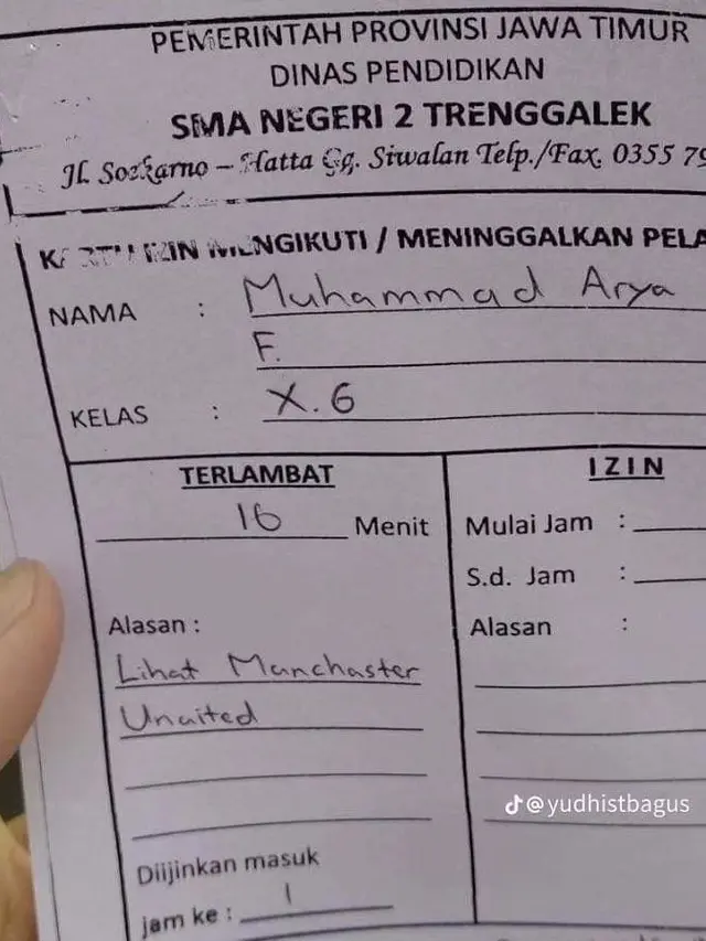6 Alasan Nyeleneh Murid Terlambat ke Sekolah Ini Bikin Guru Tepuk Jidat