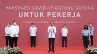Isi Pesan Presiden Joko Widodo saat Meninjau Peresmian Program Vaksinasi Gotong Royong di pabrik Unilever Indonesia/dok. Unilever