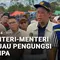 Menteri-Menteri Tinjau Pengungsi Gempa