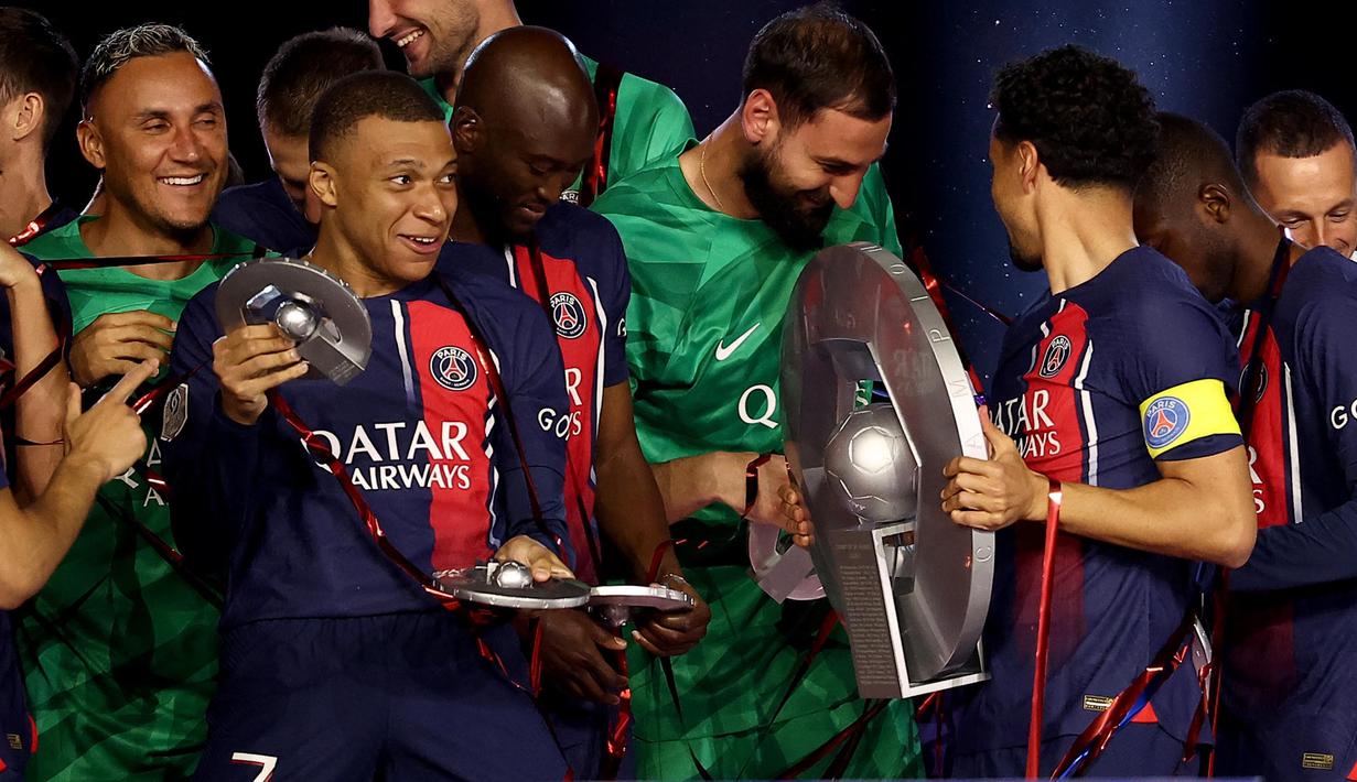 Gelar juara Ligue 1 ini juga menjadi yang ke-12 untuk PSG. (RANCK FIFE/AFP)