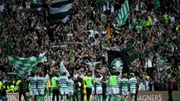 Celtic Park menjadi saksi sejarah di Liga Champions 2012/13 saat Celtic mengalahkan Barcelona dengan skor 2-1. Mampu menampung 60.832 orang, stadion ini selalu menjadi mimpi buruk bagi tamu-tamunyanya lewat jamuan cemooh dan intimidasi. (AFP/Andy Buchanan)