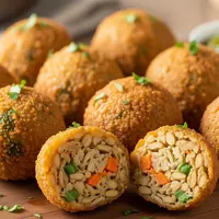 Bola-bola Tempe Sayur. (AI Generated)