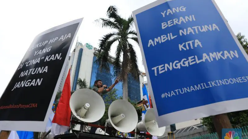 KNPI demo di Kedubes China soal Natuna.