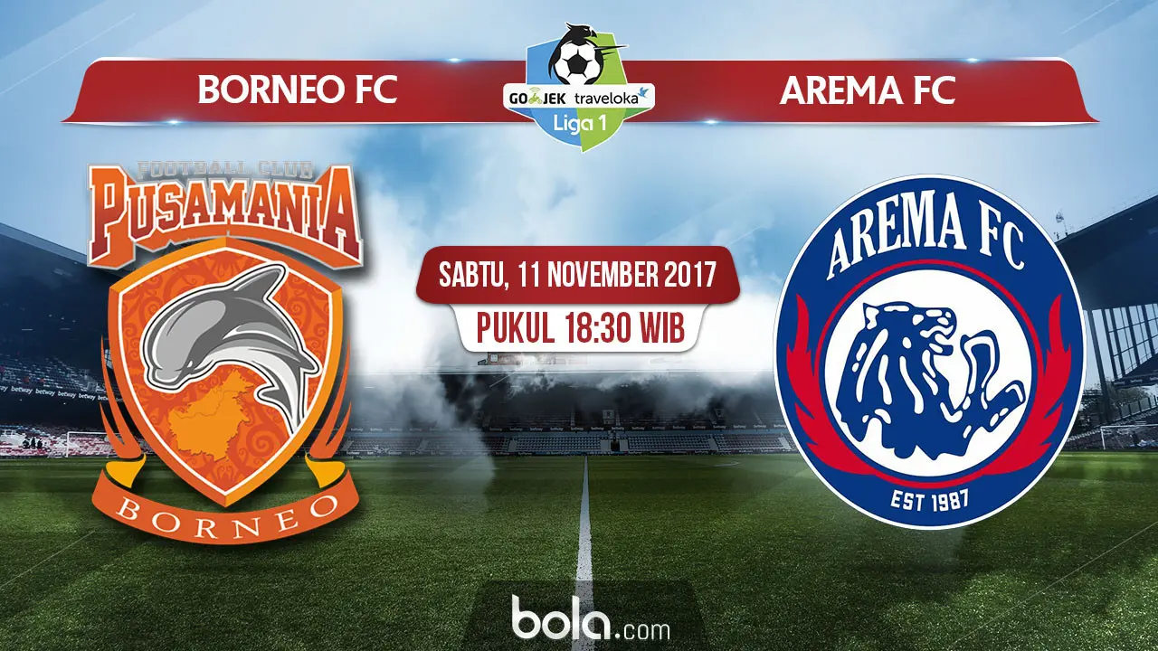Pusamania Borneo FC Vs Arema FC