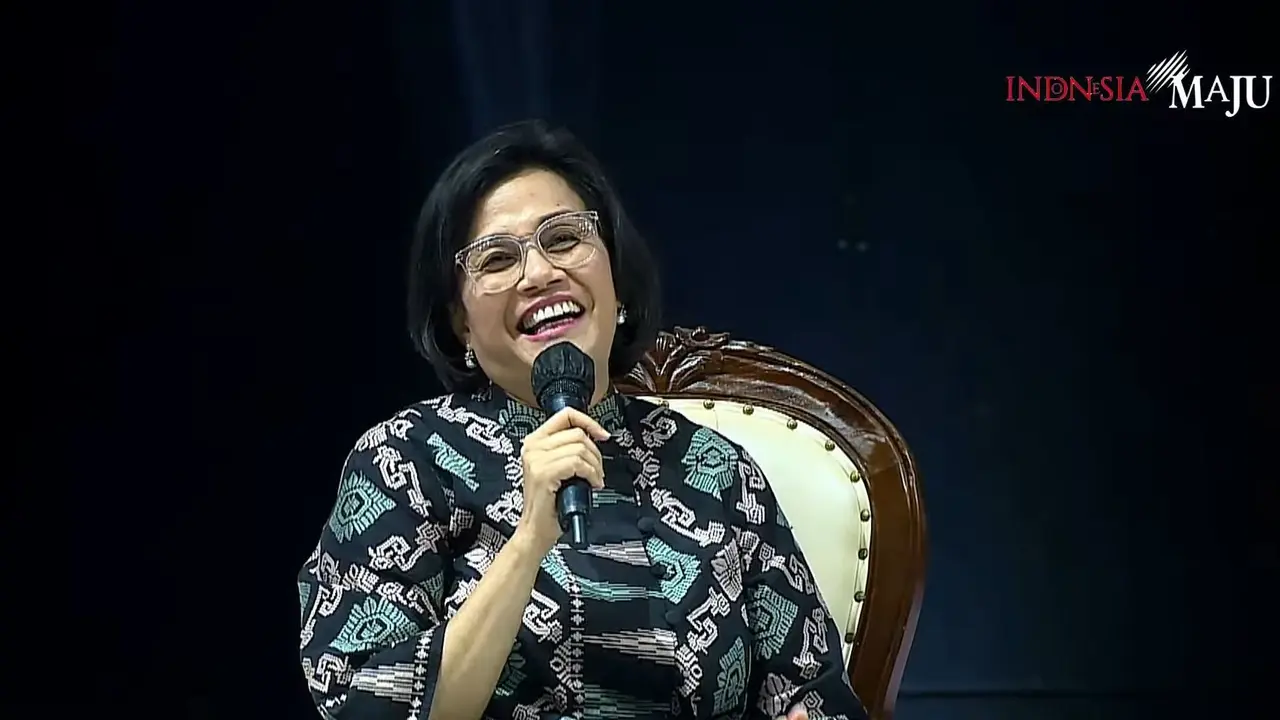 Menteri Keuangan (Menkeu) Sri Mulyani Indrawati  dalam Rakornas Kepala Daerah dan Forkopimda tahun 2023, yang dipantau secara daring di Jakarta, Selasa, (17/1/2023).