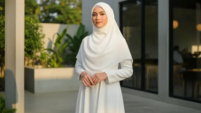 Gamis Putih Kekinian