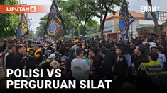Blokade Jalan, Polisi Bubarkan Massa Perguruan Silat