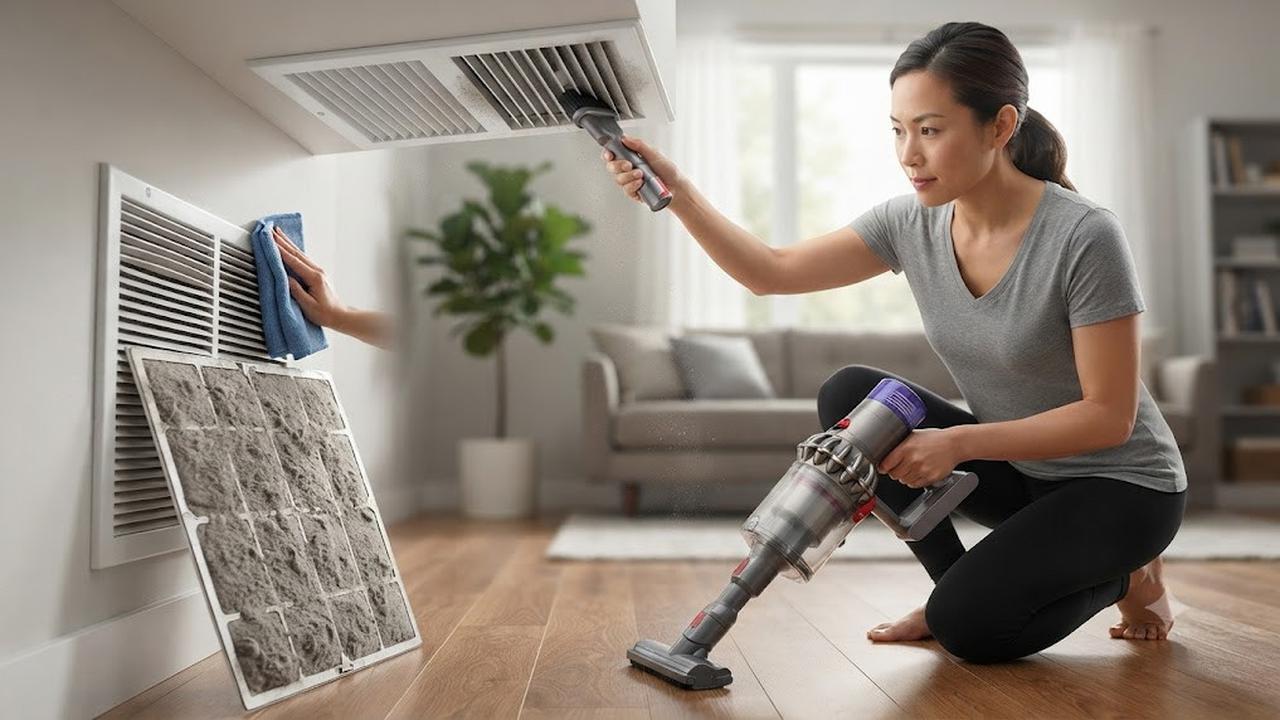 Membersihkan Ventilasi Udara dan Filter AC
