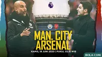 Premier League - Manchester City Vs Arsenal - Head to Head Pelatih (Bola.com/Adreanus Titus)