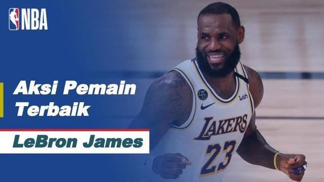 Berita video aksi-aksi terbaik bintang Los Angeles Lakers, LeBron James, ketika tampil mengesankan pada gim kelima semifinal wilayah barat NBA 2019/2020, Minggu (13/9/2020) pagi hari WIB.