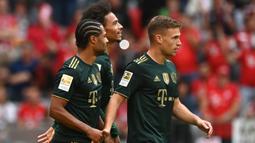 7-0. Kemenangan 7-0 Bayern Munchen atas tamunya Vfl Bochum ini terjadi di pekan ke-5 Bundesliga 2021/2022, 18 September 2021. Bintang dalam laga tersebut adalah Joshua Kimmich yang mampu mencetak dua gol. (AFP/Christof Stache)