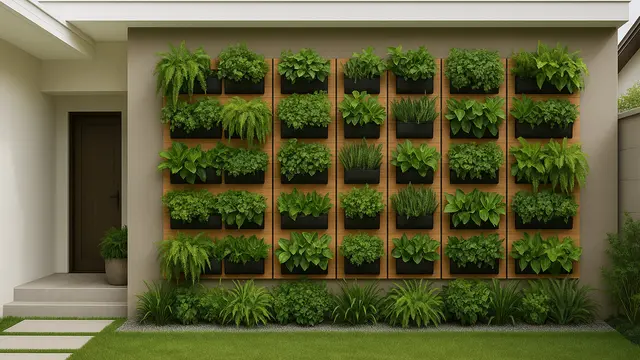 Model Vertical Garden atau Dinding Tanaman, Percantik Hunian Anda/via AI