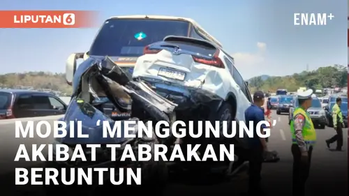 VIDEO: Innalillahi, Enam Kendaraan Terlibat Kecelakaan Beruntun di Tol Semarang-Solo