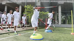 Latihan tersebut merupakan persiapan jelang berlaga di Piala Dunia Sepakbola Amputasi atau World Amputee Football Federation (WAFF) World Cup 2022 di Turki pada Oktober 2022. (Bola.com/M Iqbal Ichsan)