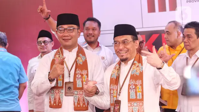 Ridwan Kamil-Suswono Resmi Maju di Pilgub DKI Jakarta 2024