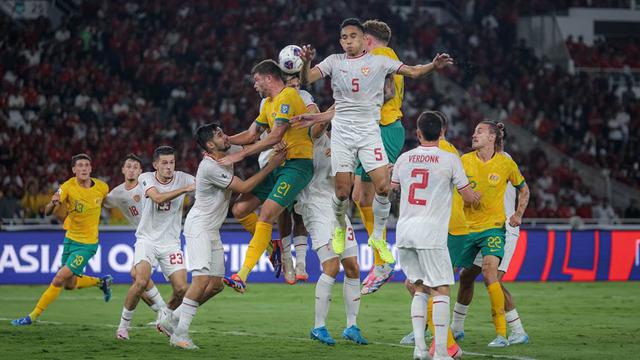 Pertandingan Timnas Indonesia vs Australia di Stadion Utama Gelora Bung Karno, Selasa (10/9/2024). (c) Bola.net/Bagaskara Lazuardi