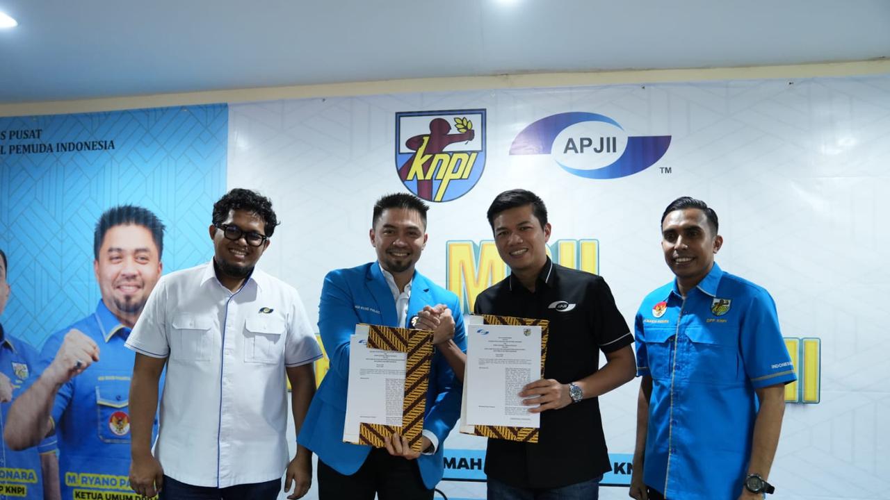 Dewan Pengurus Pusat Komite Nasional Pemuda Indonesia (DPP KNPI) Kepemimpinan M. Ryano Panjaitan menyelenggarakan MoU dengan Asosiasi Penyelenggara Jasa Internet Indonesia (APJII). Momen Penandatanganan MoU tersebut berlangsung di Roemah Pemoeda, Jalan Kr