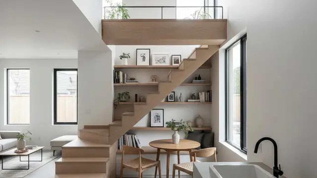 8 Model Rumah Kecil Mezzanine dengan Rak Tangga Multifungsi, Solusi Cerdas Hemat Ruang