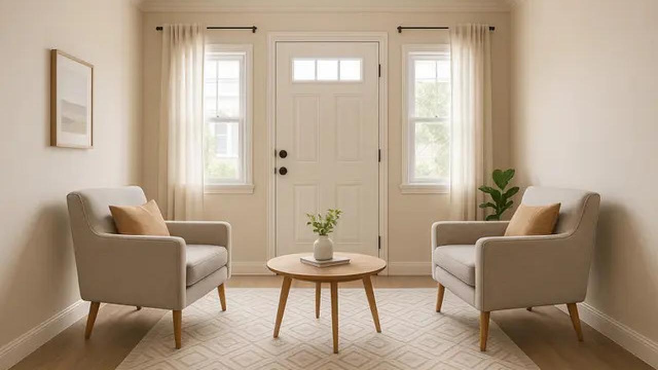 7 Desain Ruang Tamu 3x4 Pintu Tengah, Solusi Estetik untuk Rumah Minimalis