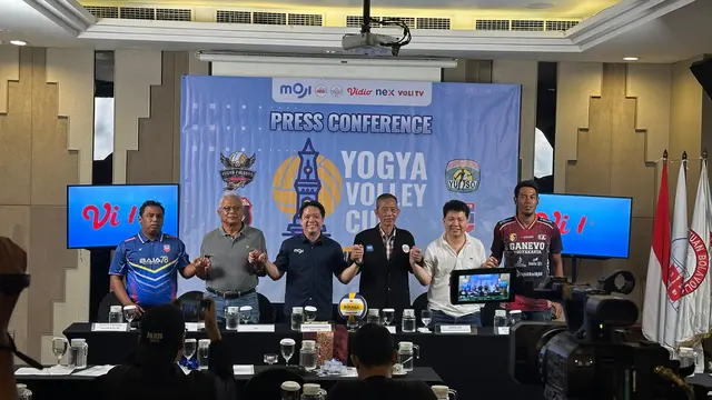 Para pemain Yogya Falcons di PLN Mobile Proliga 2025