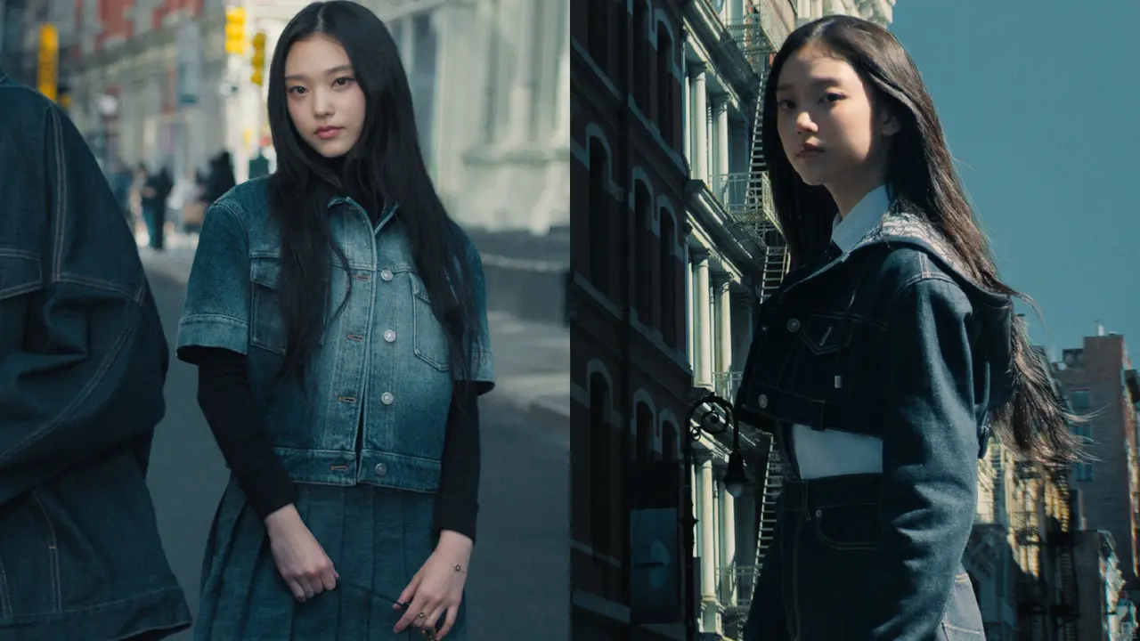 Tiru Gaya Modis Haerin NewJeans Kenakan Denim Vintage dari Dior Obilique