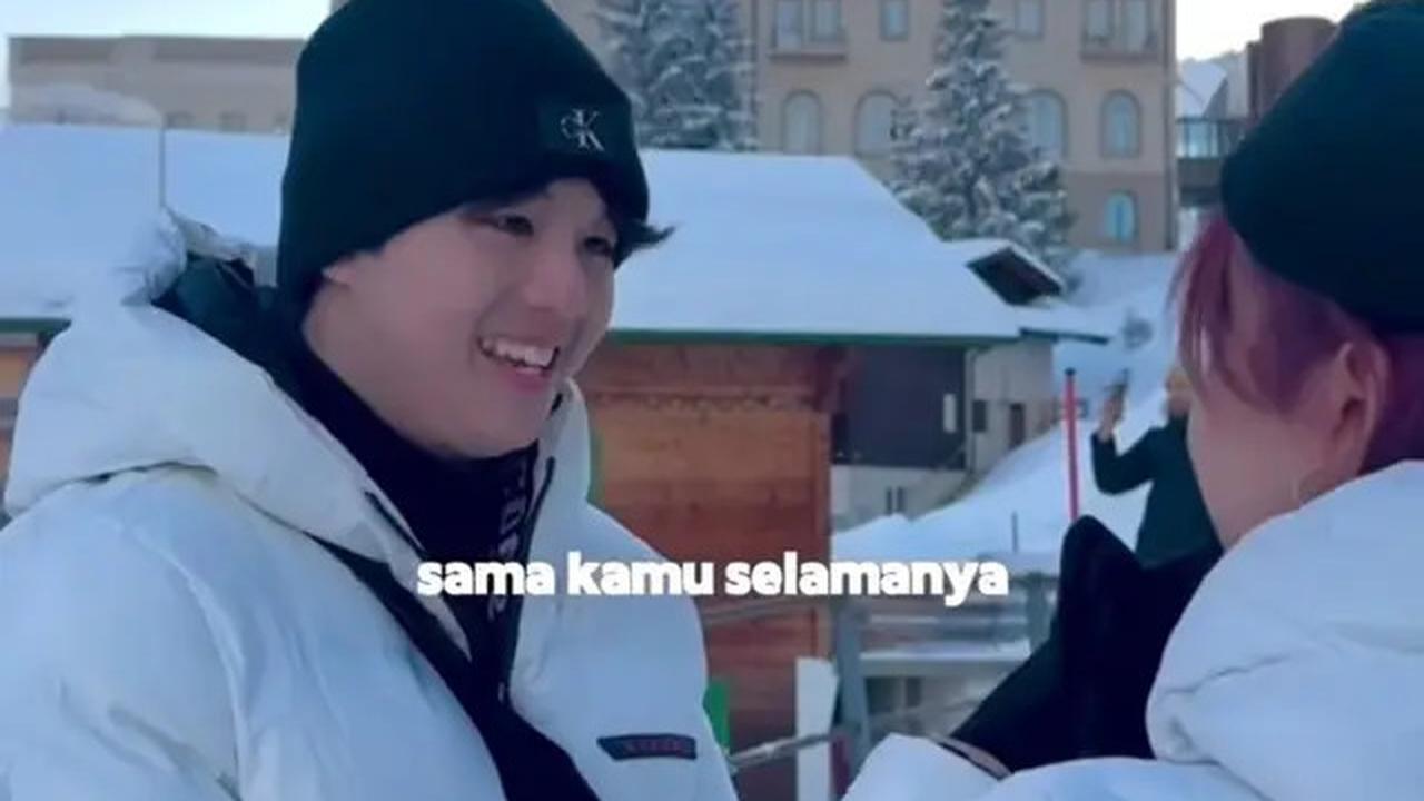 7 Potret Brisia Jodie Lamaran Ulang di Swiss, Romantis Berlatar Gunung Salju