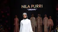 Desainer Nila Purri tampil dalam perhelatan Muslim Fashion Festival atau Muffest+ 2023